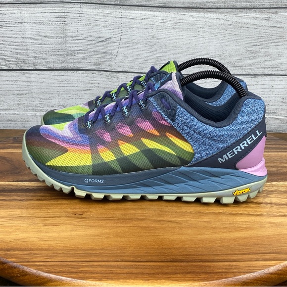 Merrell Antora 2 Rainbow Mesh Trail Running Shoe J135430W Women’s Size 8.5 Wide - Picture 1 of 13